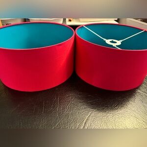 Custom drum shaped lampshades